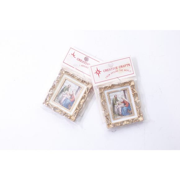 Creative Crafts, Holy Family, Dollhouse Miniature Art, Picture, Miniature - Picture 3 of 3